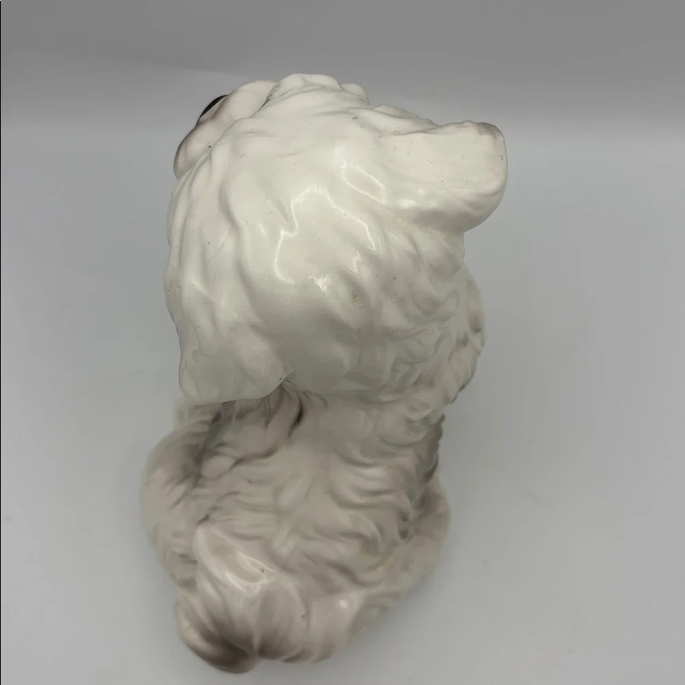 Ceramic Maltese Dog Figurine